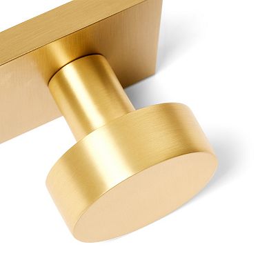 Lisbon Solid Brass Door Knob, Satin Brass Gold, Privacy