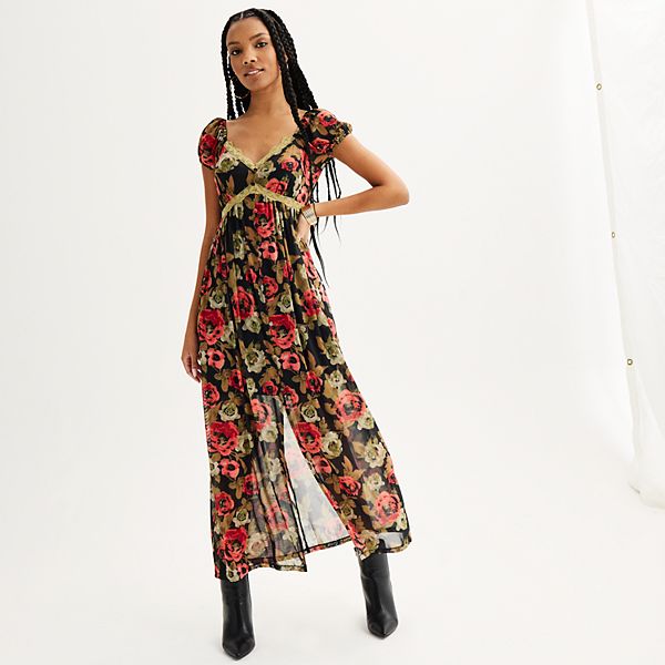 Kohls floral best sale maxi dress