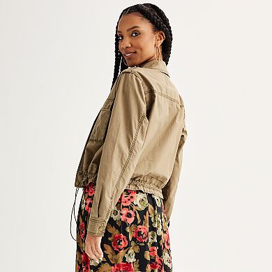 Juniors' SO Parachute Utility Jacket