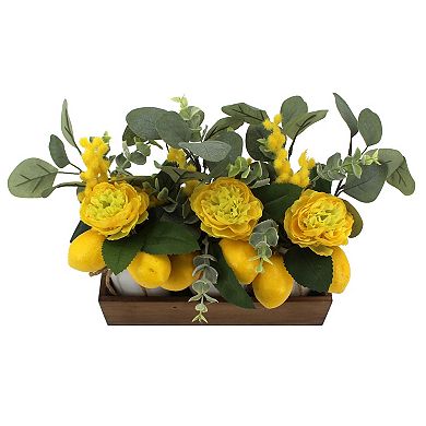 Sonoma Goods For Life® Mason Jar Artificial Lemon Floral Arrangement Trio Table Decor