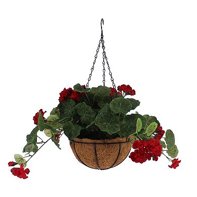 Sonoma Goods For Life® Artificial Red Flower in Hanging Basket