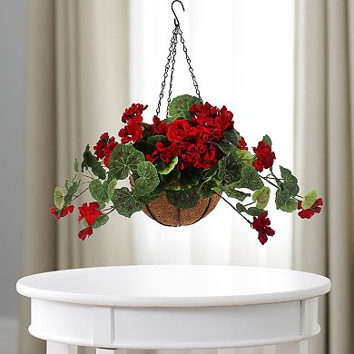 Sonoma Goods For Life® Artificial Red Flower in Hanging Basket