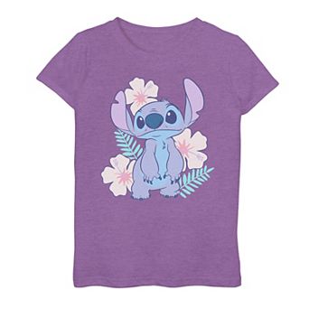 Disney's Lilo & Stitch Flower Set Girls 7-16 Graphic Tee