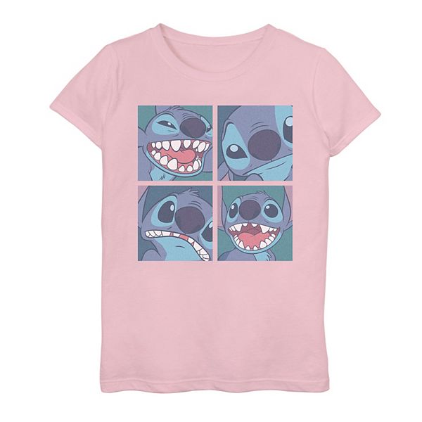Girls Lilo & Stitch Expressions Of Stitch Graphic Tee