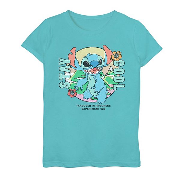 Girls Lilo & Stitch Stay Cool Stitch Graphic Tee