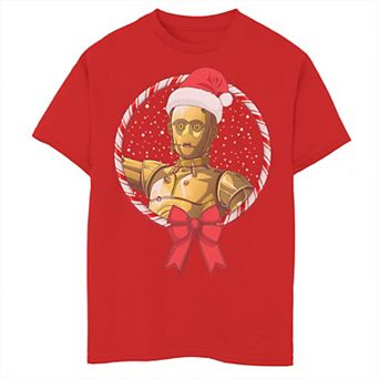 Boys 8-20 Star Wars Rise of Skywalker Christmas C-3PO Graphic Tee