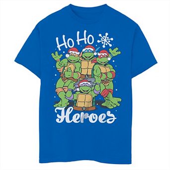 Boys 8-20 Graphic Teenage Mutant Ninja Turtles Christmas Ho Ho Heroes Graphic Tee