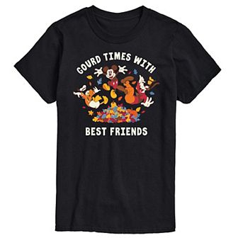 Disney's Mickey Mouse and Friends Big & Tall Gourd Times With Best Friends Graphic Tee
