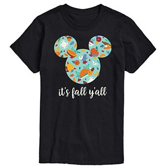 Disney's Mickey Mouse Big & Tall It's Fall Ya'll Tee