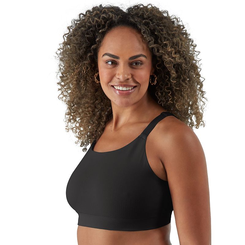 Bali Comfort Revolution Modern Seamless Bralette DFMSBR, Women's, Size: XXL, Black
