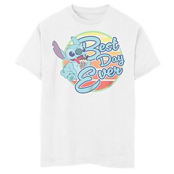 Disney's Lilo & Stitch Boys 8-20 Best Day Ever Ice Cream Cone Graphic Tee