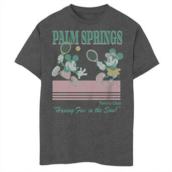 Disney's Mickey Mouse Boys 6-20 And Minnie Palm Springs Tennis Club Graphic Tee