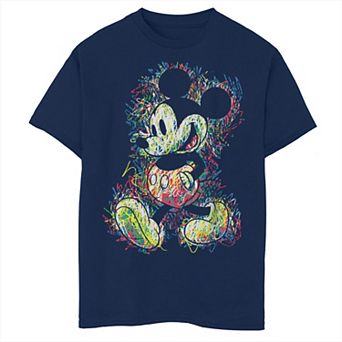Disney's Mickey Mouse Boys 8-20 Scribbles Graphic Tee