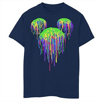 Disney's Mickey Mouse Boys 8-20 Paint Dripping Design Graphic Tee