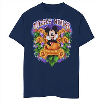 Disney's Mickey Mouse Boys 8-20 Sitting Sunflowers Graphic Tee