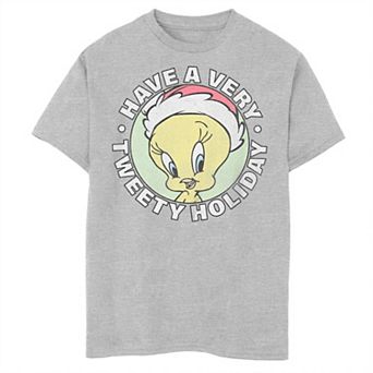 Boys 6-20 Looney Tunes Christmas Have a Very Tweety Holiday Graphic Tee