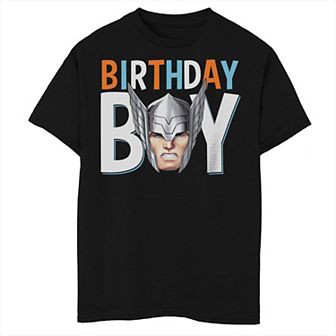 Boys 8-20 Marvel The Avengers Thor Birthday Boy Helmet Graphic Tee