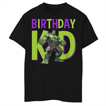 Boys 8-20 Marvel The Avengers Hulk Birthday Kid Graphic Tee
