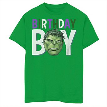 Boys 8-20 Marvel The Avengers Hulk Birthday Boy Graphic Tee
