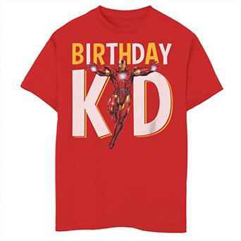 Boys 8-20 Marvel The Avengers Iron Man Birthday Kid Graphic Tee