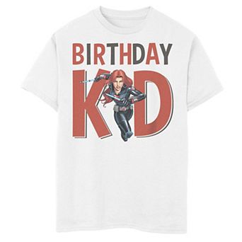 Boys 8-20 Marvel The Avengers Black Widow Birthday Kid Graphic Tee