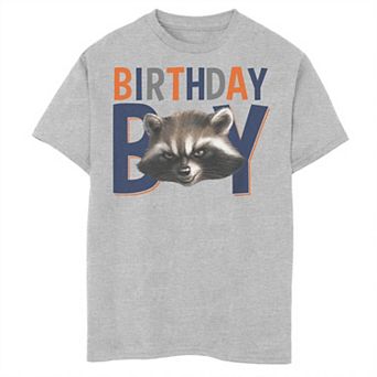 Boys 8-20 Marvel Guardians Of The Galaxy Rocket Racoon Birthday Boy Graphic Tee