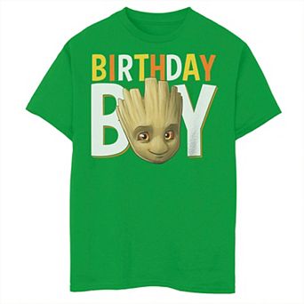Boys 8-20 Marvel Guardians Of The Galaxy Groot Birthday Boy Graphic Tee