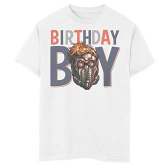 Boys 8-20 Marvel Guardians Of The Galaxy Star Lord Birthday Boy Graphic Tee