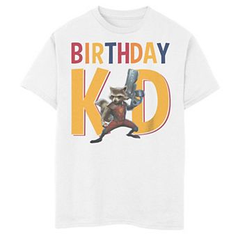 Boys 8-20 Marvel Guardians Of The Galaxy Rocket Racoon Birthday Kid Graphic Tee