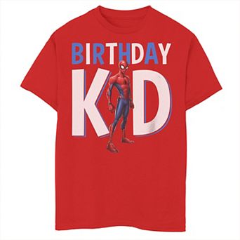 Boys 8-20 Marvel Spiderman Birthday Kid Graphic Tee