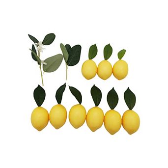 Everyday Decor Artificial Lemon Bowl Filler Decor