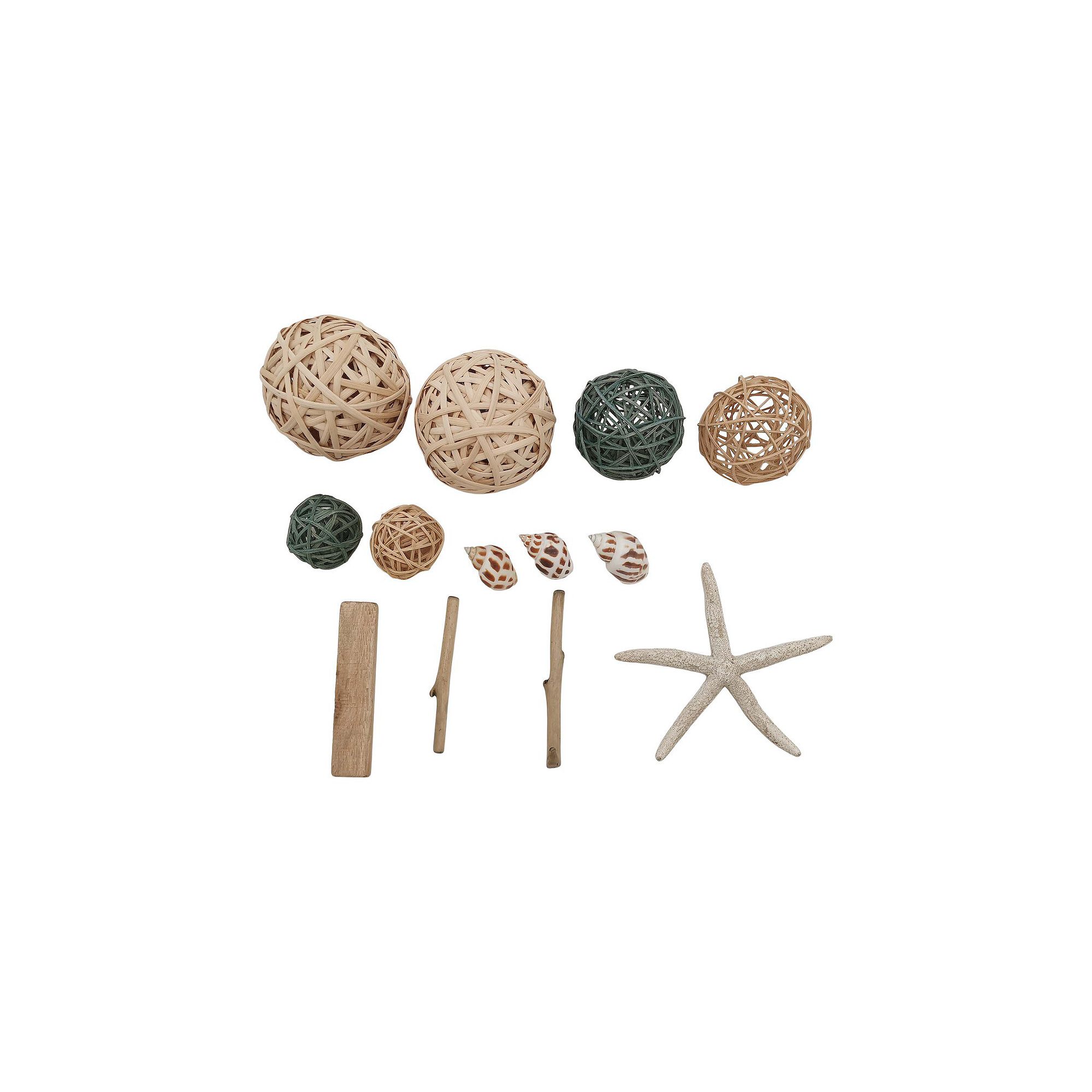Everyday Decor Shell Bowl Filler, Multi