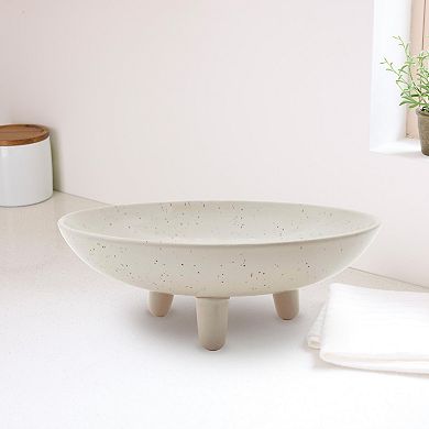 Everyday Decor Footed Ceramic Bowl