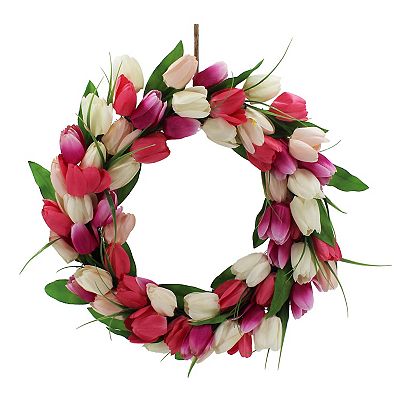 Wide Headband- Tulips In the Breeze Wide Headband- Tulips In the Breeze