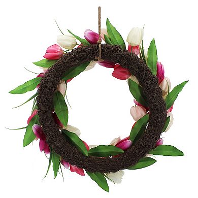Sonoma Goods For Life® Mixed Artificial Tulip Wreath