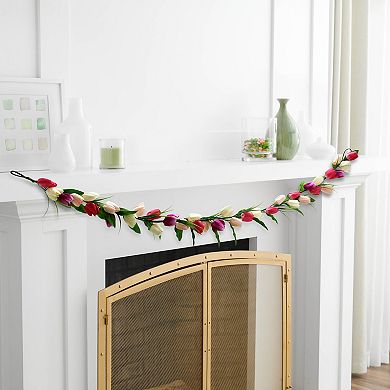 Sonoma Goods For Life® Mixed Artificial Tulip Garland