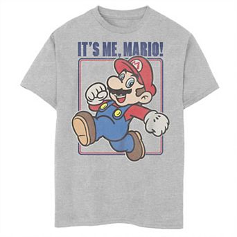 Boys Super Mario It's Me Mario Portrait Graphic Tee