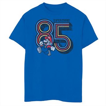 Boys Super Mario 85 Run Distressed Graphic Tee