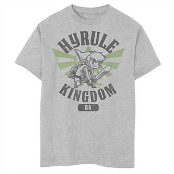 Boys The Legend Of Zelda Link 86 Hyrule Kingdom Crest Graphic Tee