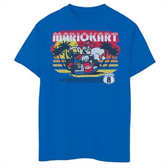 Boys 6-20 Mario Kart Finish Line Beach Graphic Tee