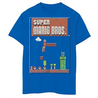 Boys 6-20 Super Mario Bros Jump Start Retro Graphic Tee