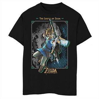 Boys The Legend Of Zelda Link Ready To Attack Graphic Tee