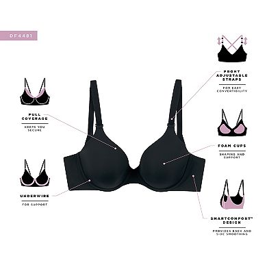 Bali Ultimate Smoothing Lightweight T-Shirt Underwire Bra DF4481