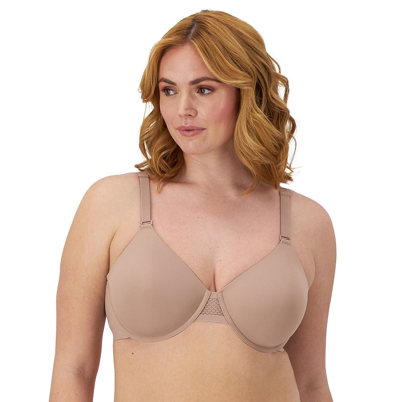 Bali Ultimate Smoothing Lightweight T-Shirt Underwire Bra DF4481, Women's, Size: 40 C, Evening Blush
