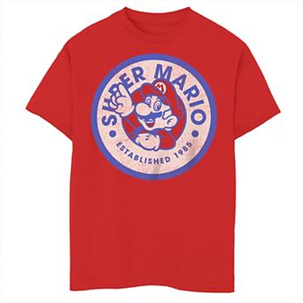 Boys 8-20 Nintendo Super Mario Established 1985 Mario Graphic Tee