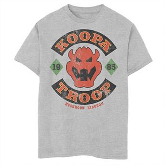Boys 8-20 Nintendo Super Mario Koopa Troop Mushroom Kingdom 1985 Graphic Tee