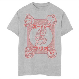 Boys 8-20 Nintendo Super Mario Five Characters Card Graphic Tee