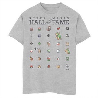 Boys 8-20 Nintendo Super Mario Hall Of Fame Grid Graphic Tee