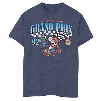 Boys 8-20 Nintendo Mario Kart Luigi Rainbow Cup Grand Prix '92 Graphic Tee