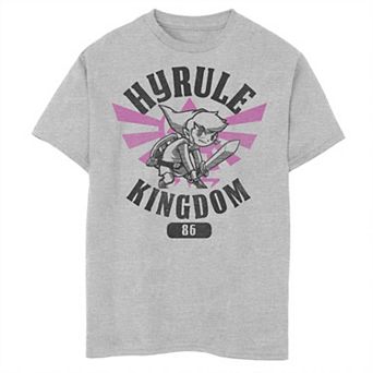 Boys 8-20 Nintendo The Legend Of Zelda Link 86 Hyrule Kingdom Crest Graphic Tee